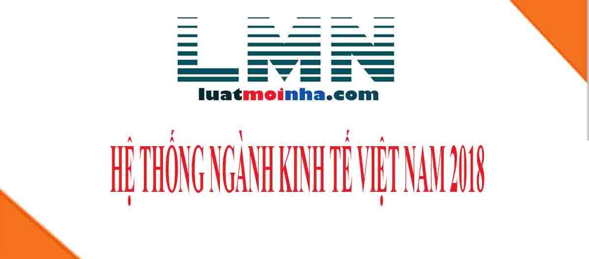 hệ thống ngành kinh tế việt nam